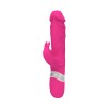 Вибратор-кролик женский реалистичный, 7 режимов вибрации, Devi toy 220х40мм, розовый - 1