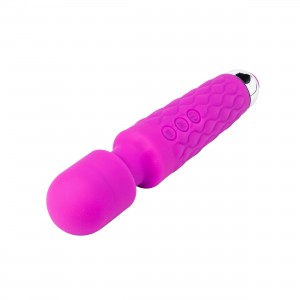 Вибромассажер, вибратор женский, 8 скоростей и 20 режимов вибрации, Devi toy, 205х43мм, фиолетовый